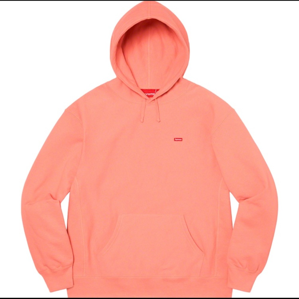 Supreme Small Box Hooded Sweatshirt Dusty Coral M